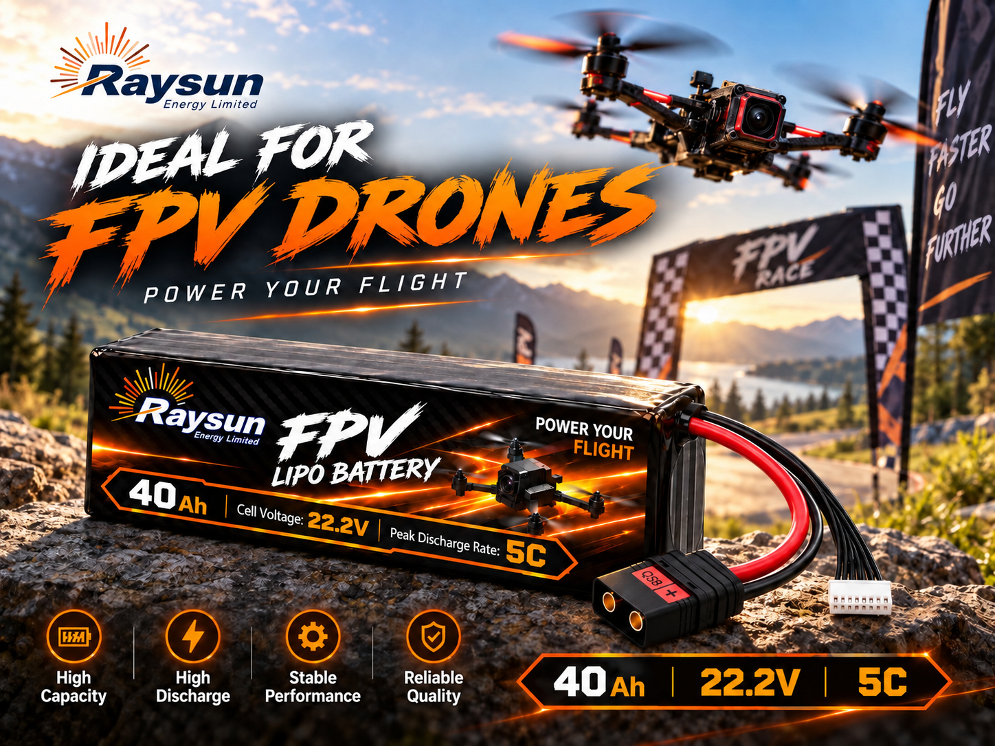 40Ah FPV/Drone Cell battery