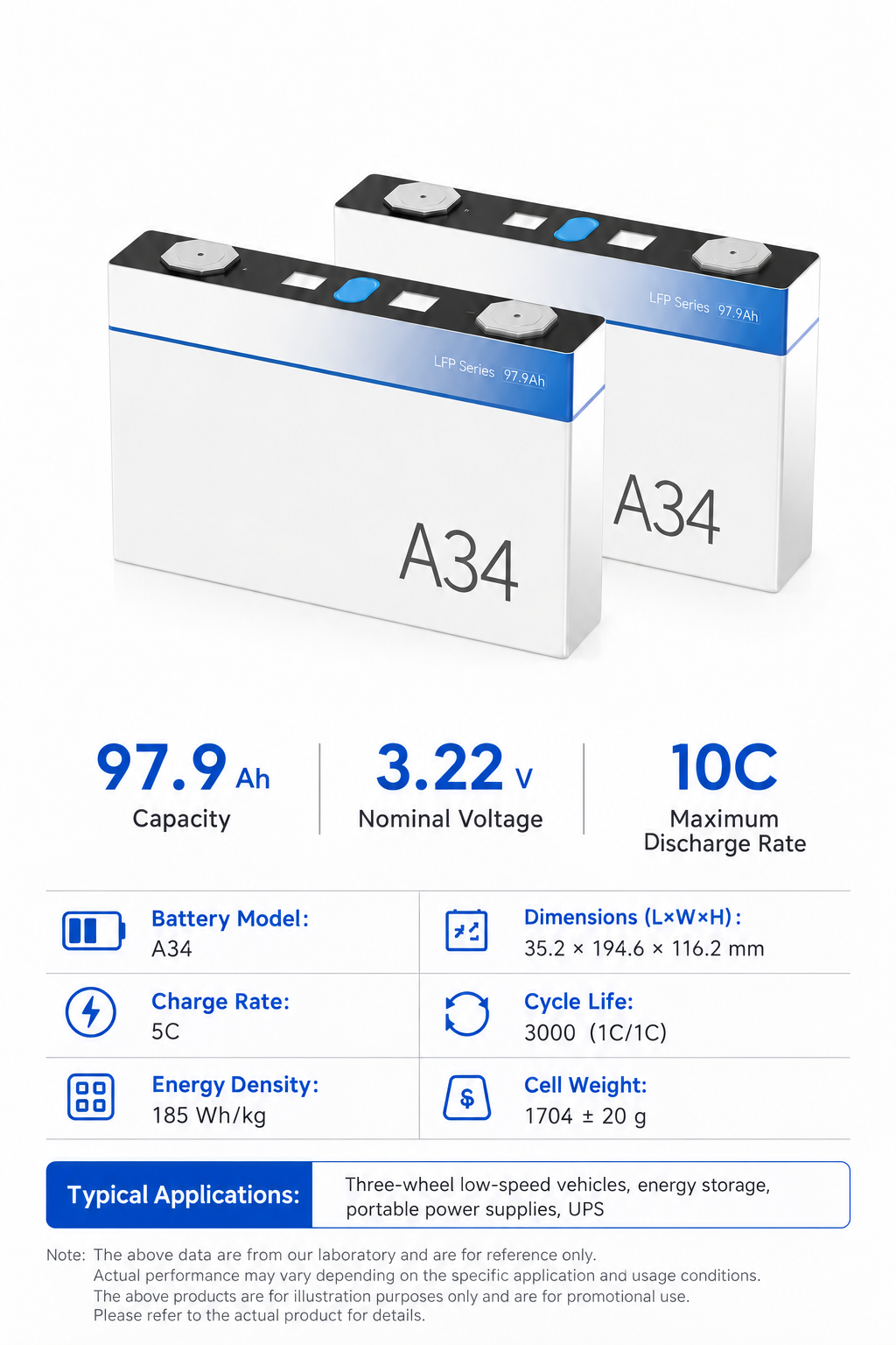 EVE-A34 battery